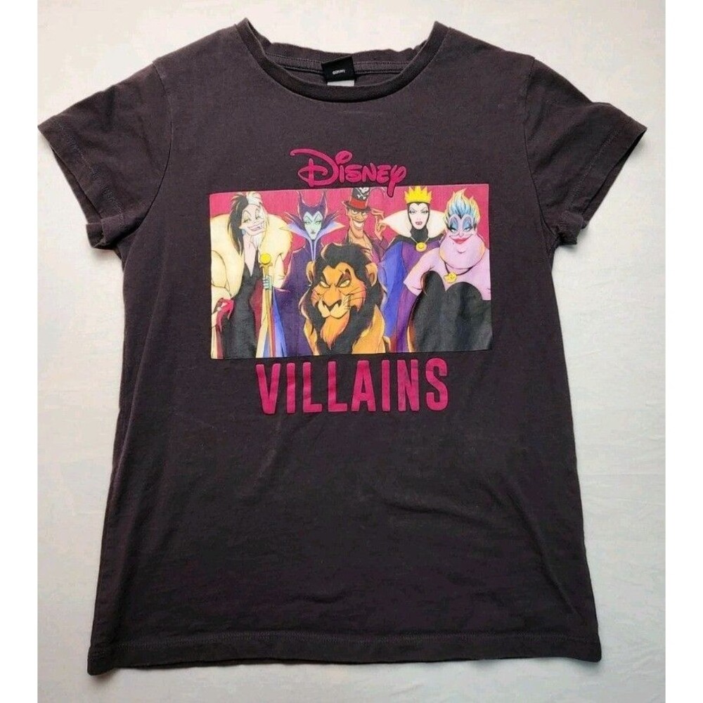Disney Villains Unisex T Shirt Small Black